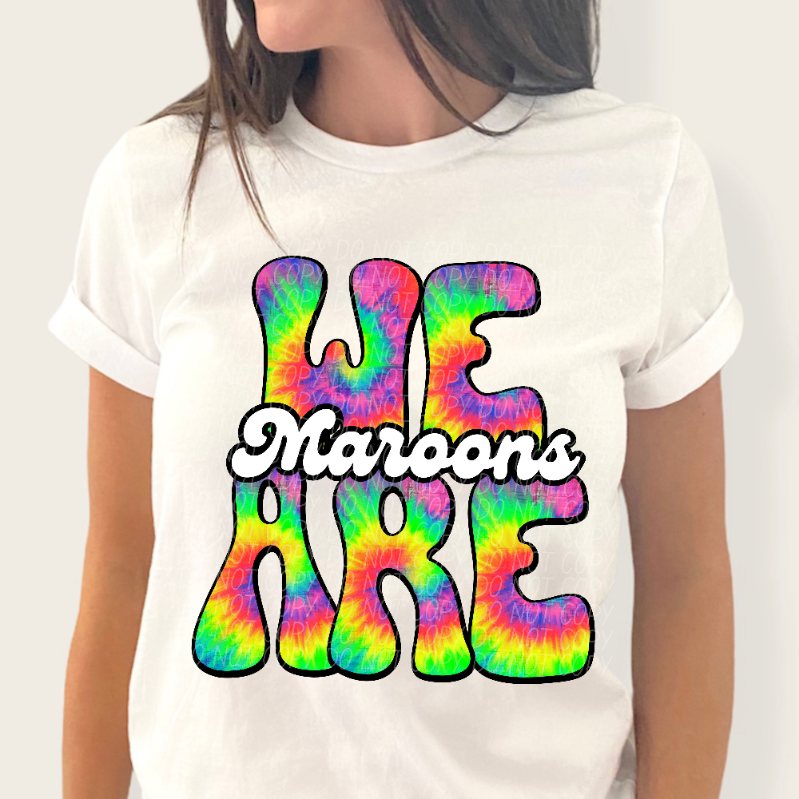 We are maroons tie dye (CITY) 39195 DTF trans