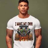 I make my own roads razor red font 27918 DTF transfer