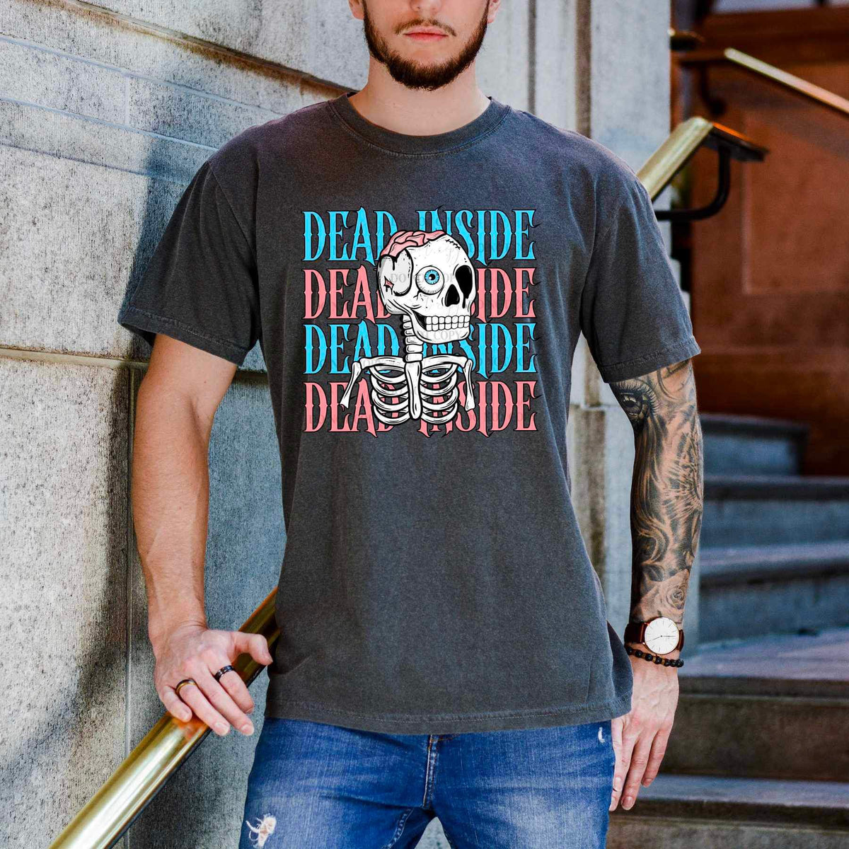 Dead inside stacked with skellie (csc) 19666 DTF TRANSFER