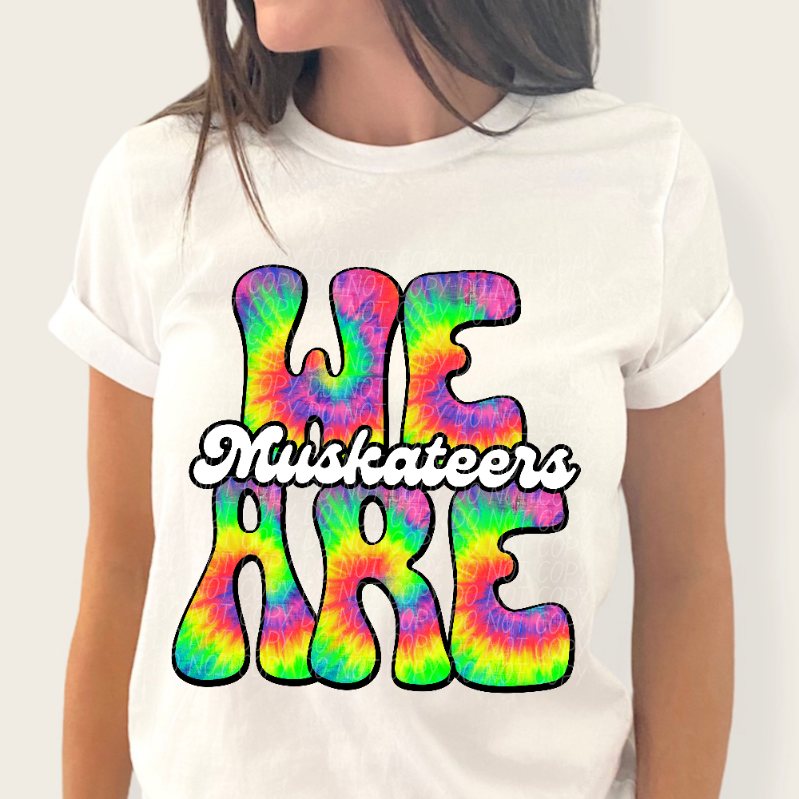 We are muskateers tie dye (CITY) 39193 DTF trans