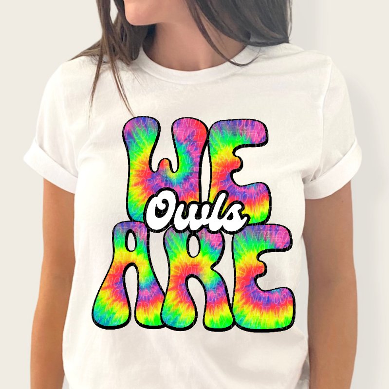 We are owls tie dye (CITY) 39192 DTF trans