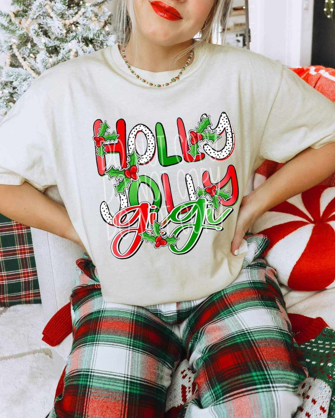 Holly jolly Gigi (PH) 60628 DTF transfer