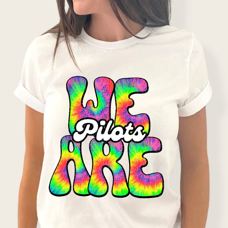 We are pilots tie dye (CITY) 39188 DTF trans