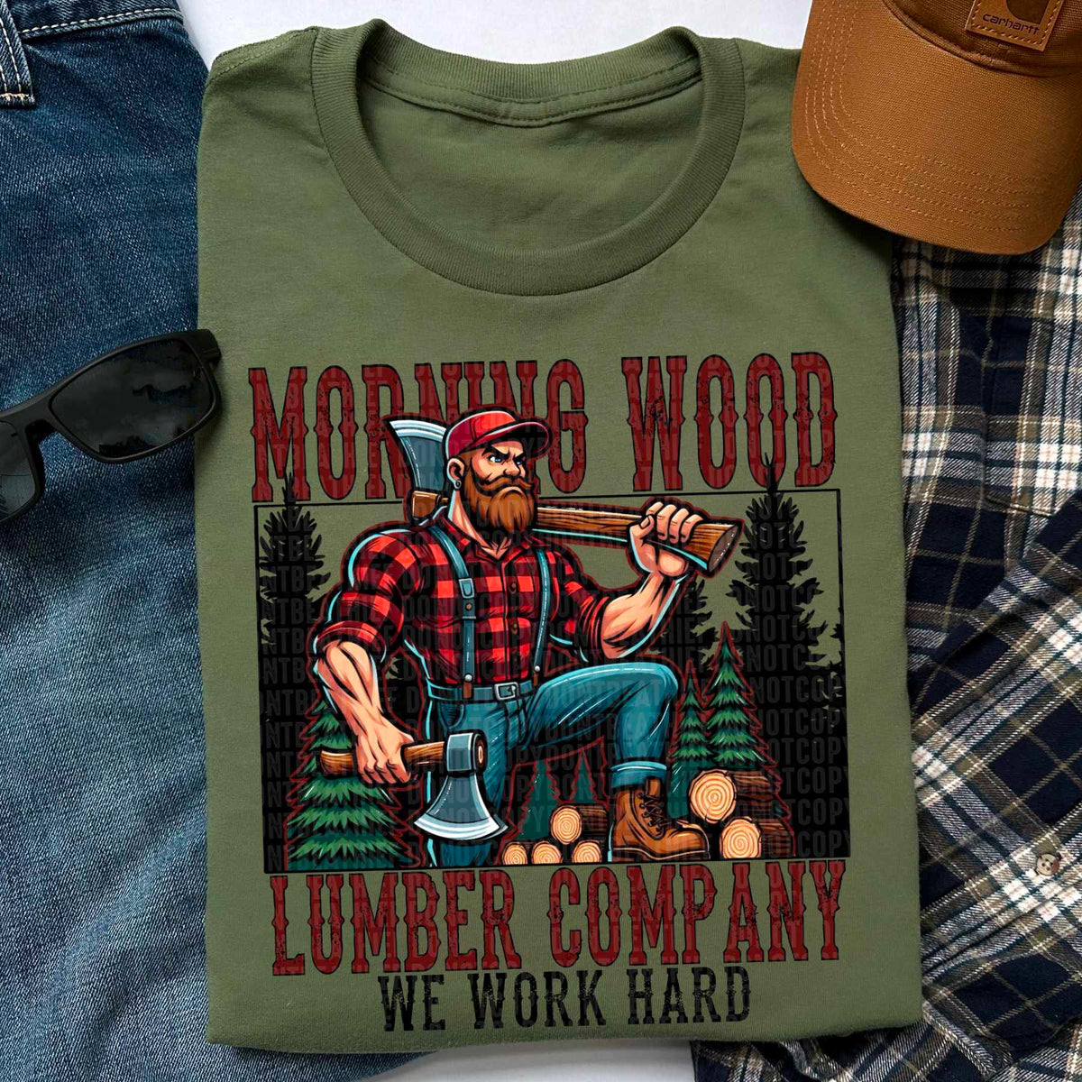 Morning wood lumber company 27914 DTF transfer