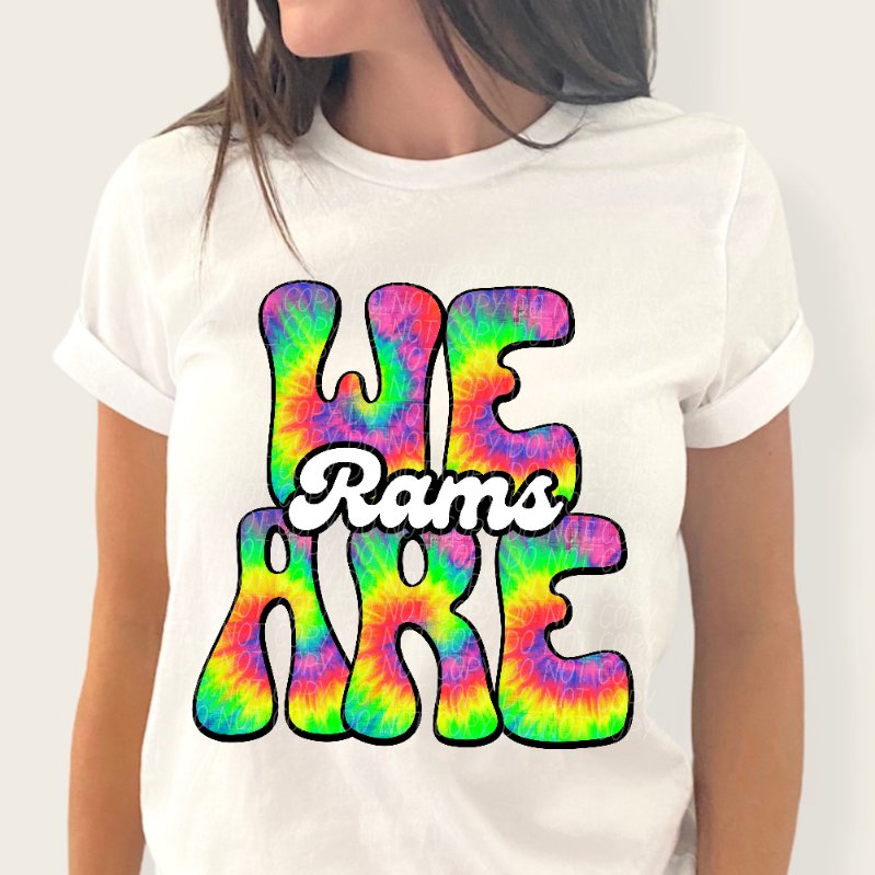 We are rams tie dye (CITY) 39186 DTF trans
