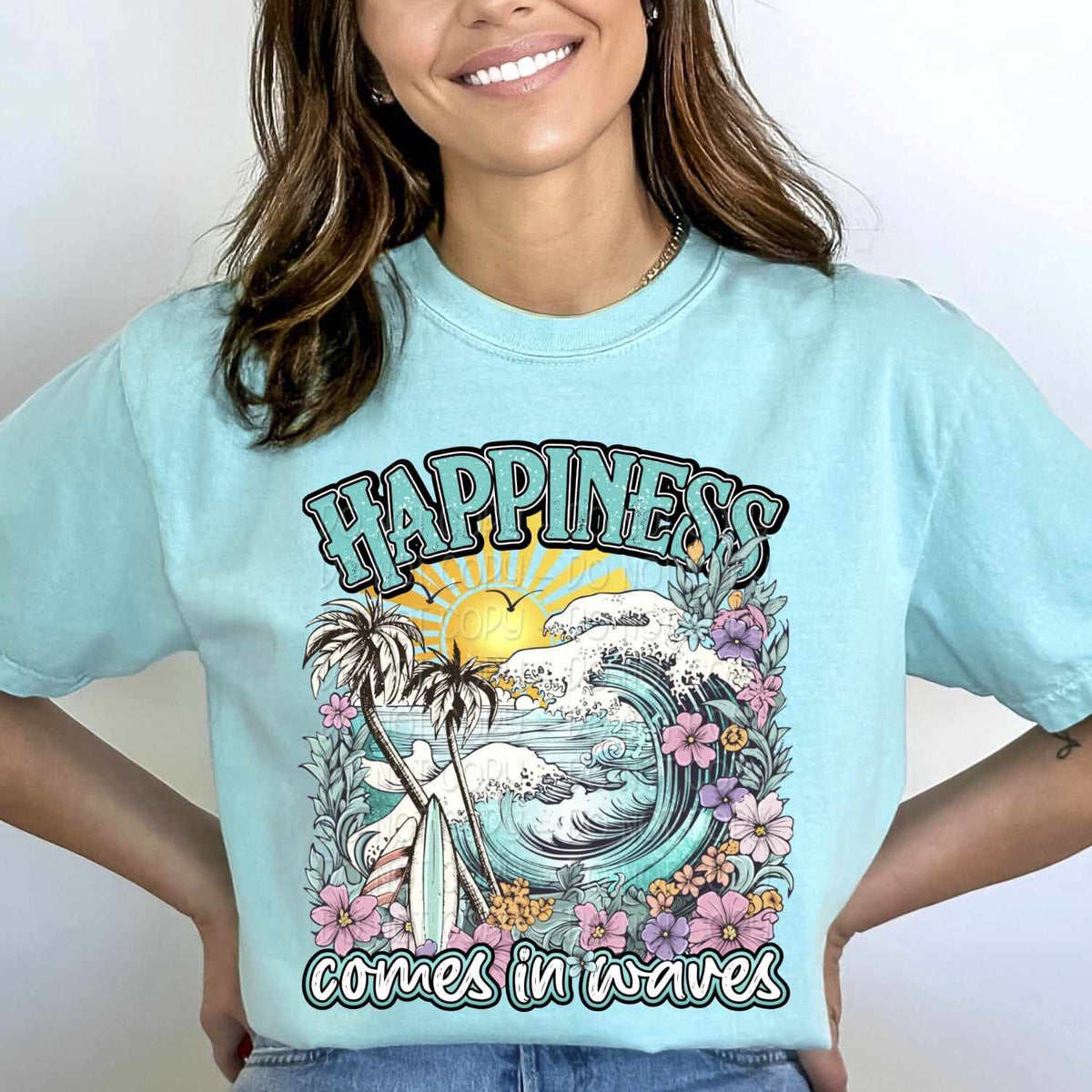 Happiness comes in waves 27948 DTF transfer