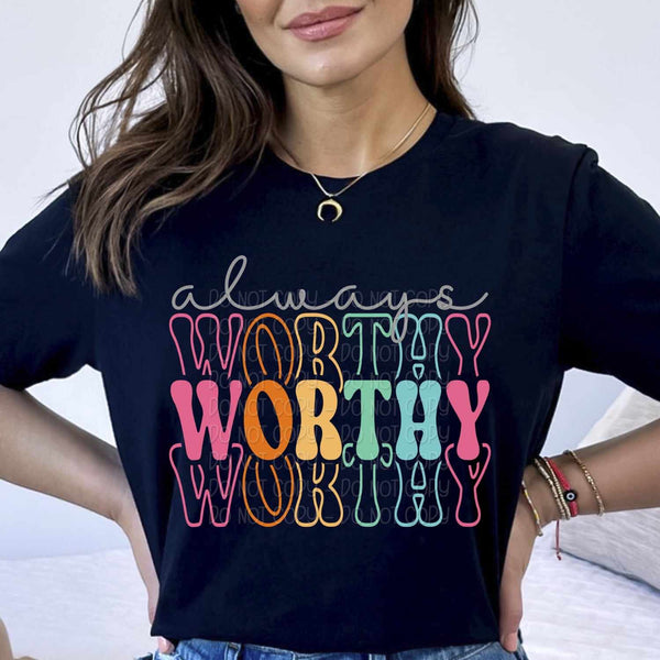 Made to worship colorful stacked 27955 DTF transfer