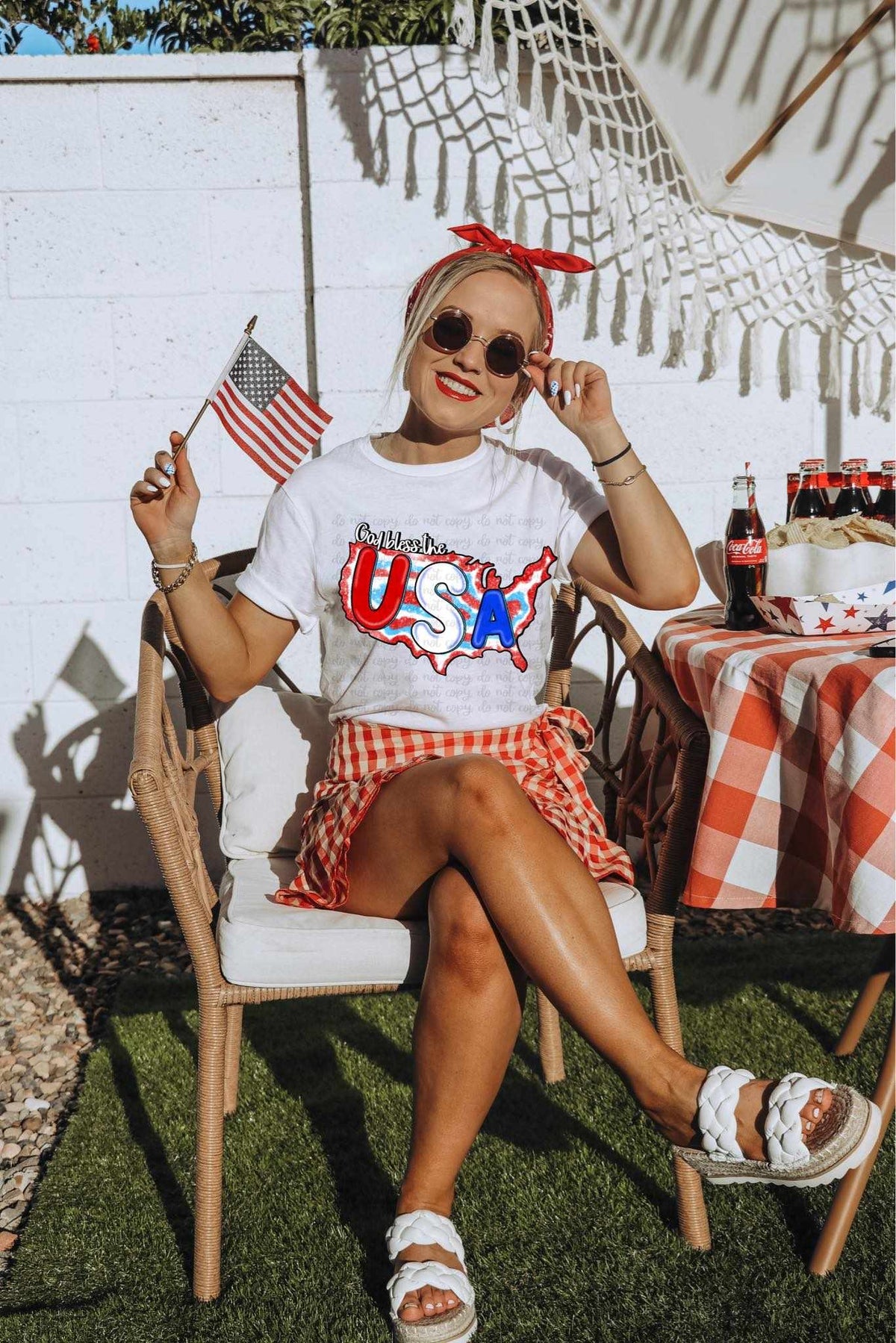 God bless the USA 27944 DTF transfer