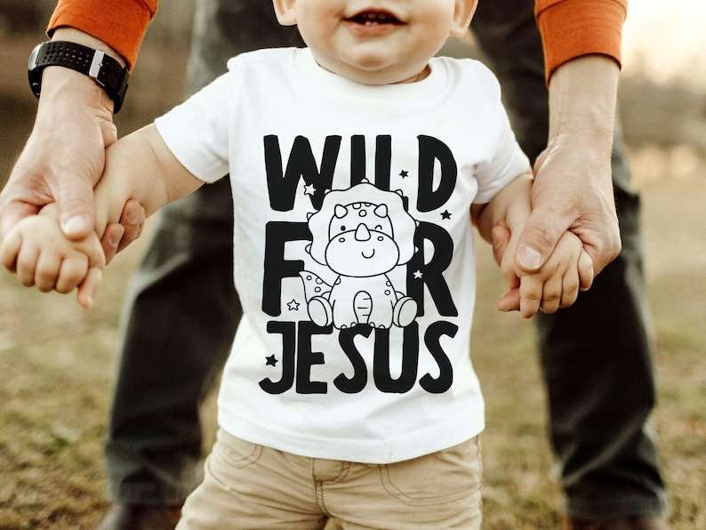 Wild for jesus BLACK 27965 DTF transfer