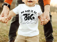 My god is so big BLACK 27963 DTF transfer