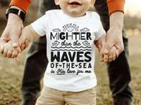 Mightier than the waves of the sea is his love for me BLACK 27964 DTF transfer