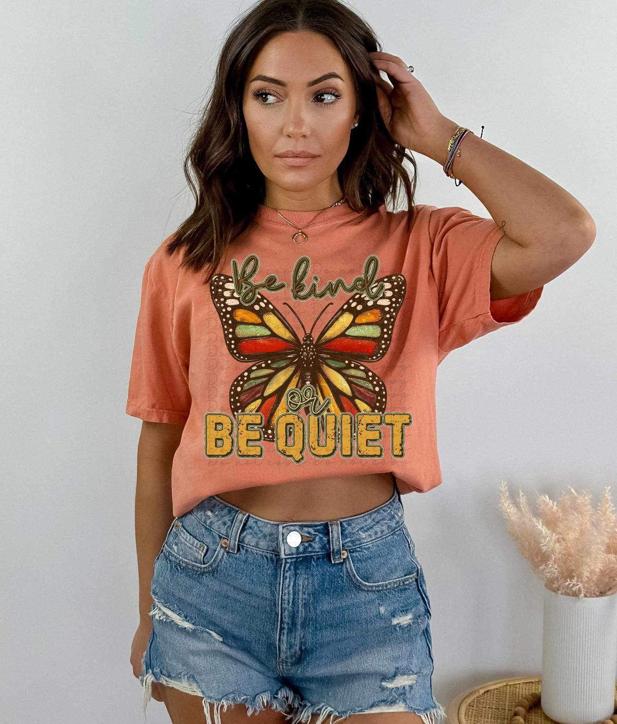 Be kind or be quiet butterfly 19726 DTF Transfer