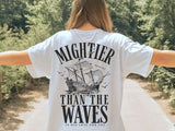 Mightier than the waves BLACK 27962 DTF transfer