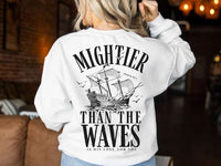 Mightier than the waves BLACK 27962 DTF transfer