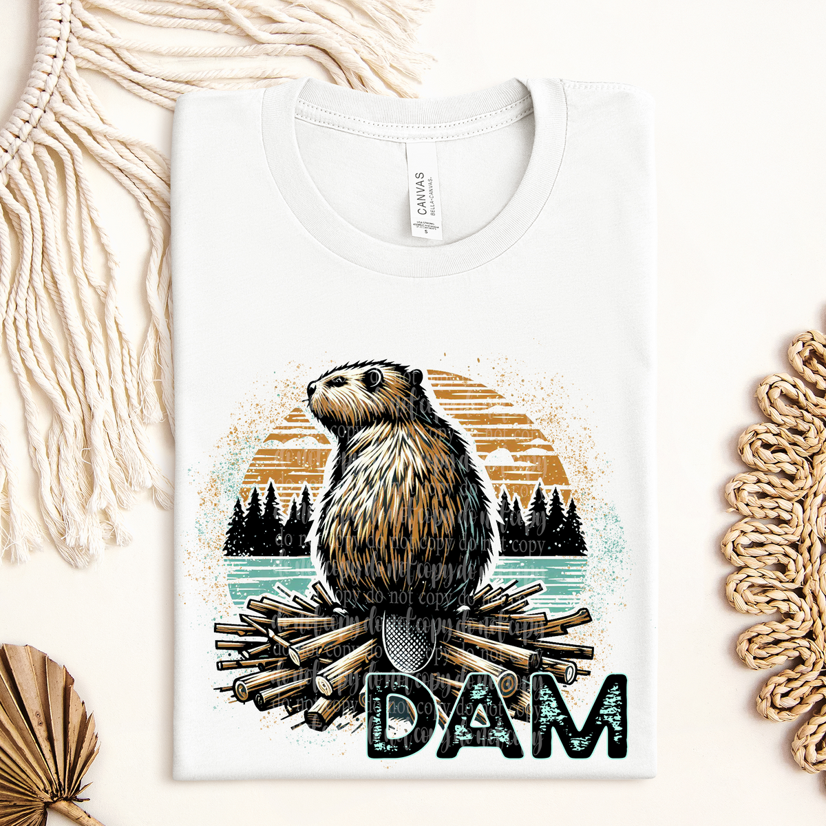 Dam beaver  (TDD) 39551 DTF transfer