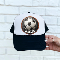Baller soccer leather hat patch (TDD) 39519 DTF transfer