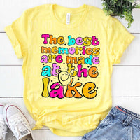 The best memories are made at the lake colorful (SBB) 27994 DTF transfer