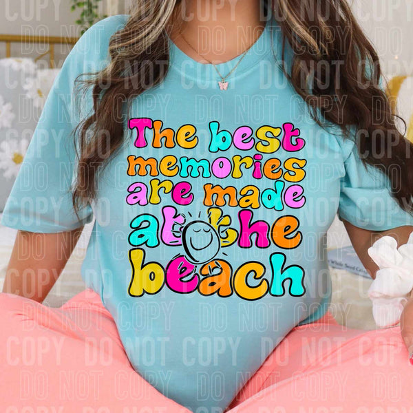 The best memories are made at the beach colorful (SBB) 27993 DTF transfer