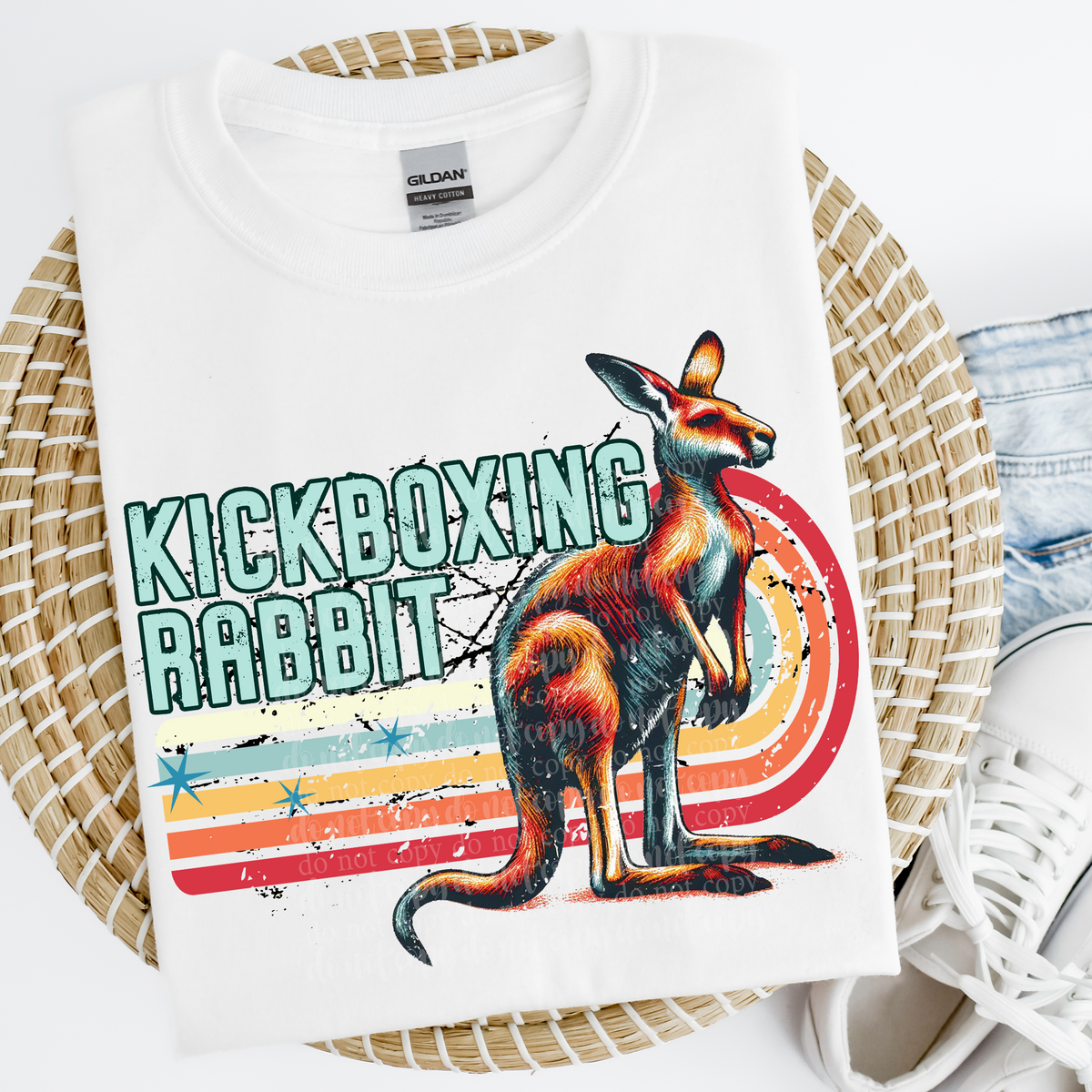 Kickboxing rabbit (TDD) 39537 DTF transfer