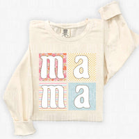 Mama patterned blocks (SBB) 27999 DTF transfer