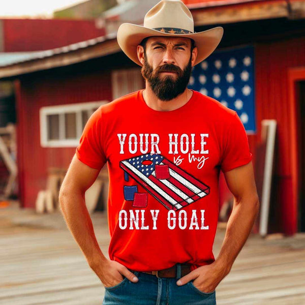 Your hole is my only goal white font 29009 DTF transfer