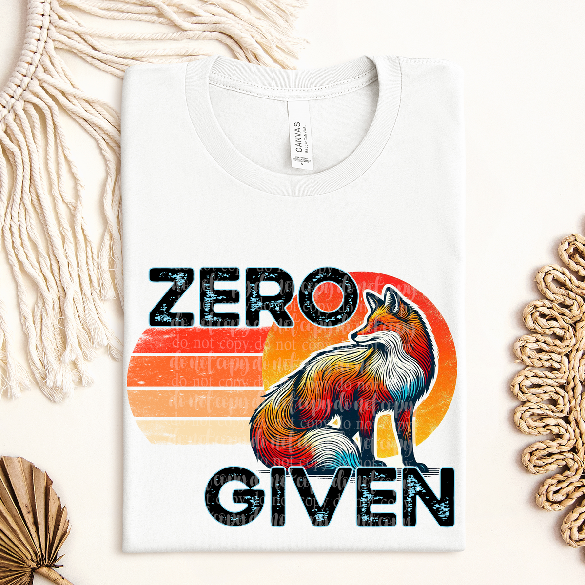Zero fox given  (TDD) 39535 DTF transfer