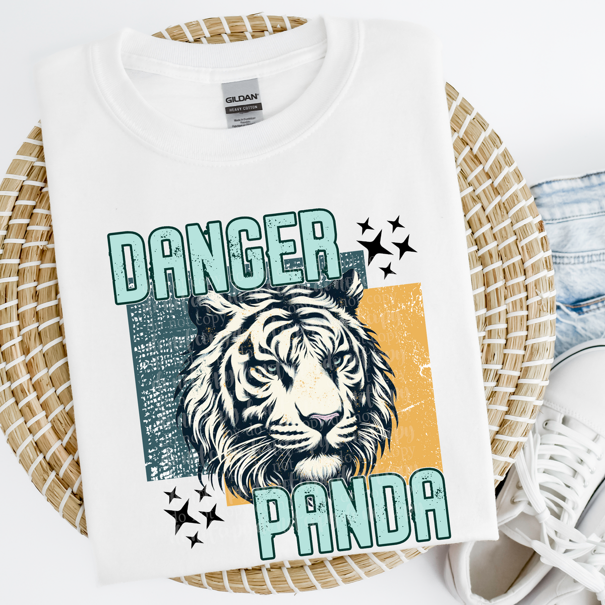 Danger panda white tiger (TDD) 39529 DTF transfer