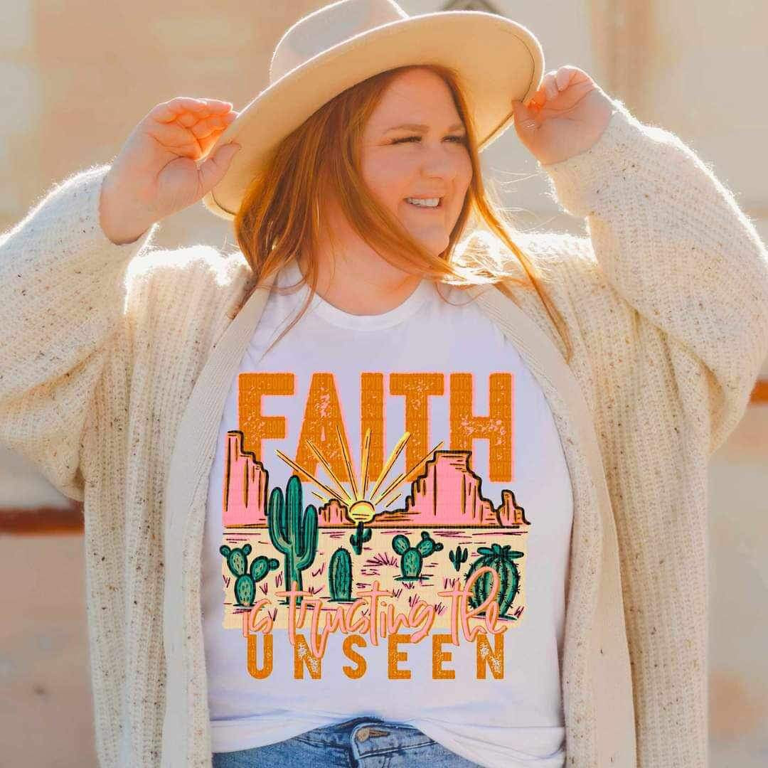 Faith is trusting the unseen 19752 DTF Transfer