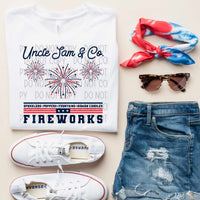 Uncle Sam & co fireworks (SWD) 29042 DTF transfer