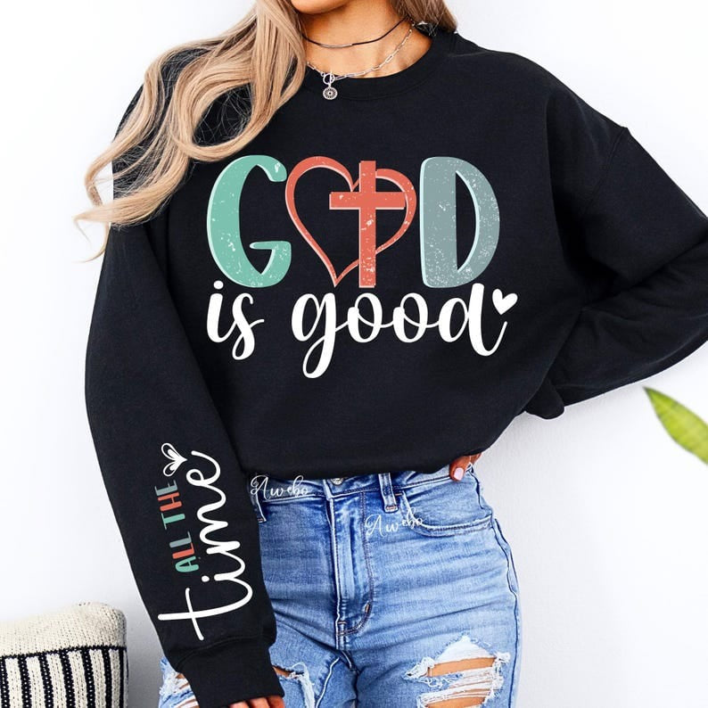 God is good FRONT 75946 DTF transfer