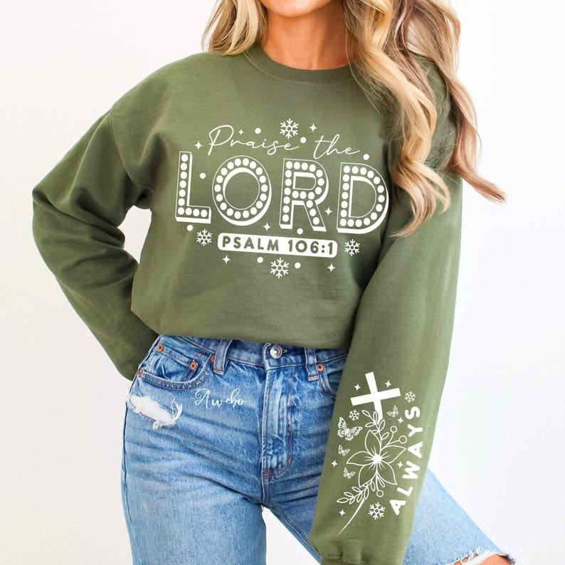 Praise the lord WHITE FRONT 75944 DTF transfer