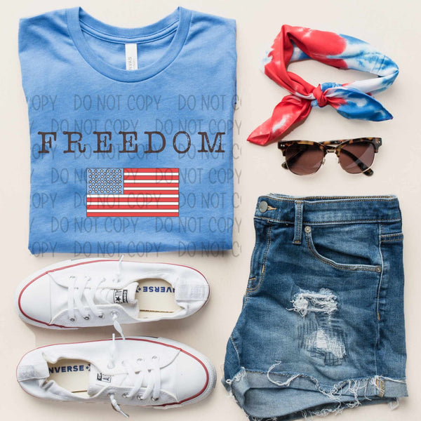 Freedom with flag (SWD) 29039 DTF transfer