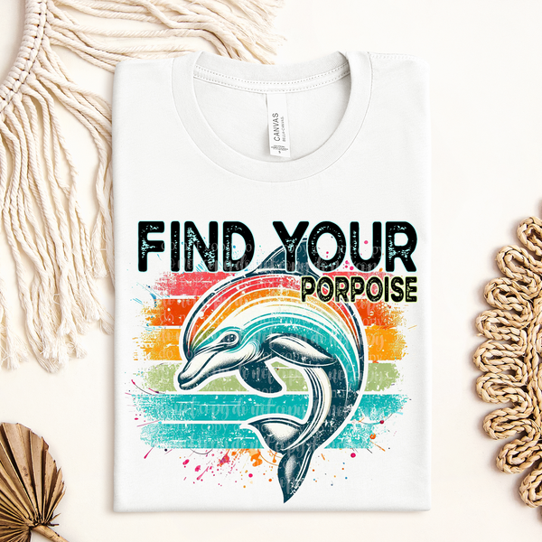 Find your purpose dolphin (TDD) 39523 DTF transfer