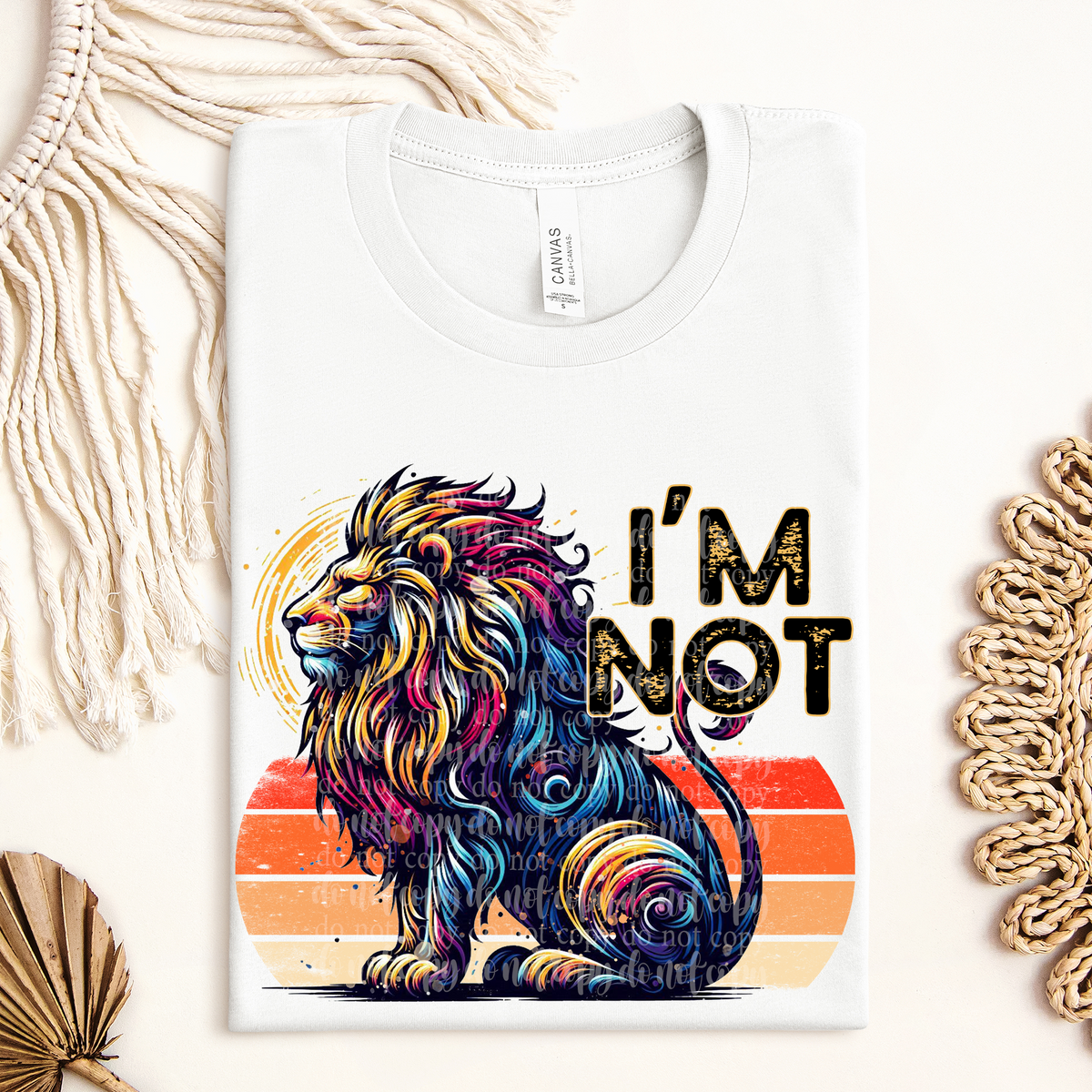 I’m not lion (TDD) 39522 DTF transfer