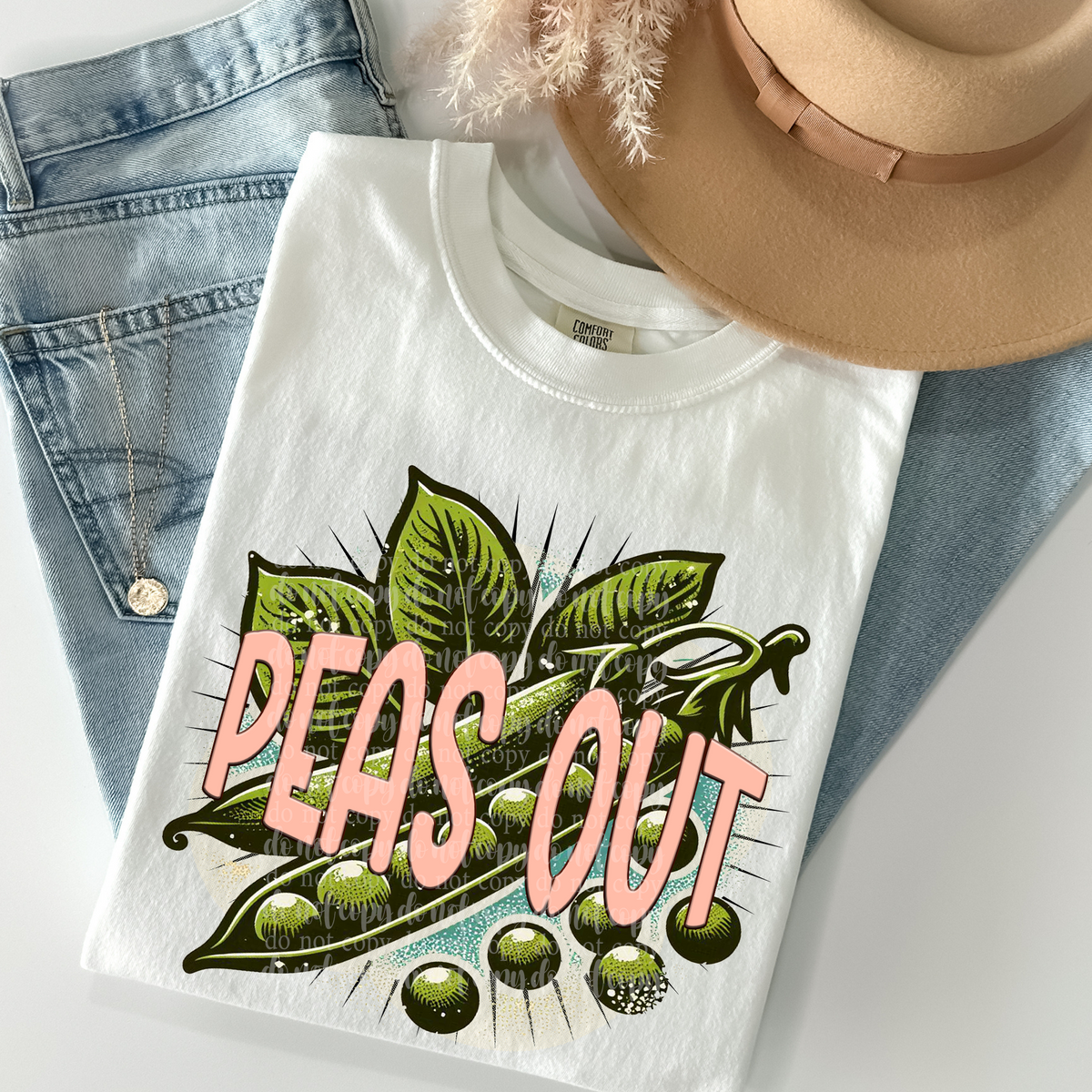 Peas out (TDD) 39555 DTF transfer