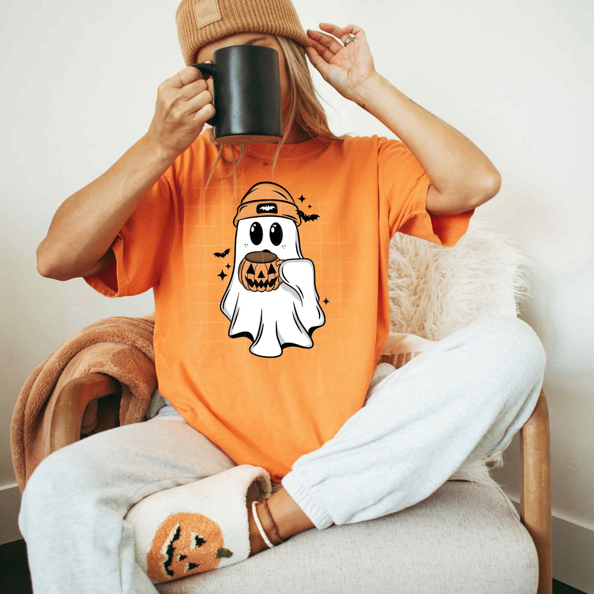 Ghost Pumpkin Mug CSC DTF transfer