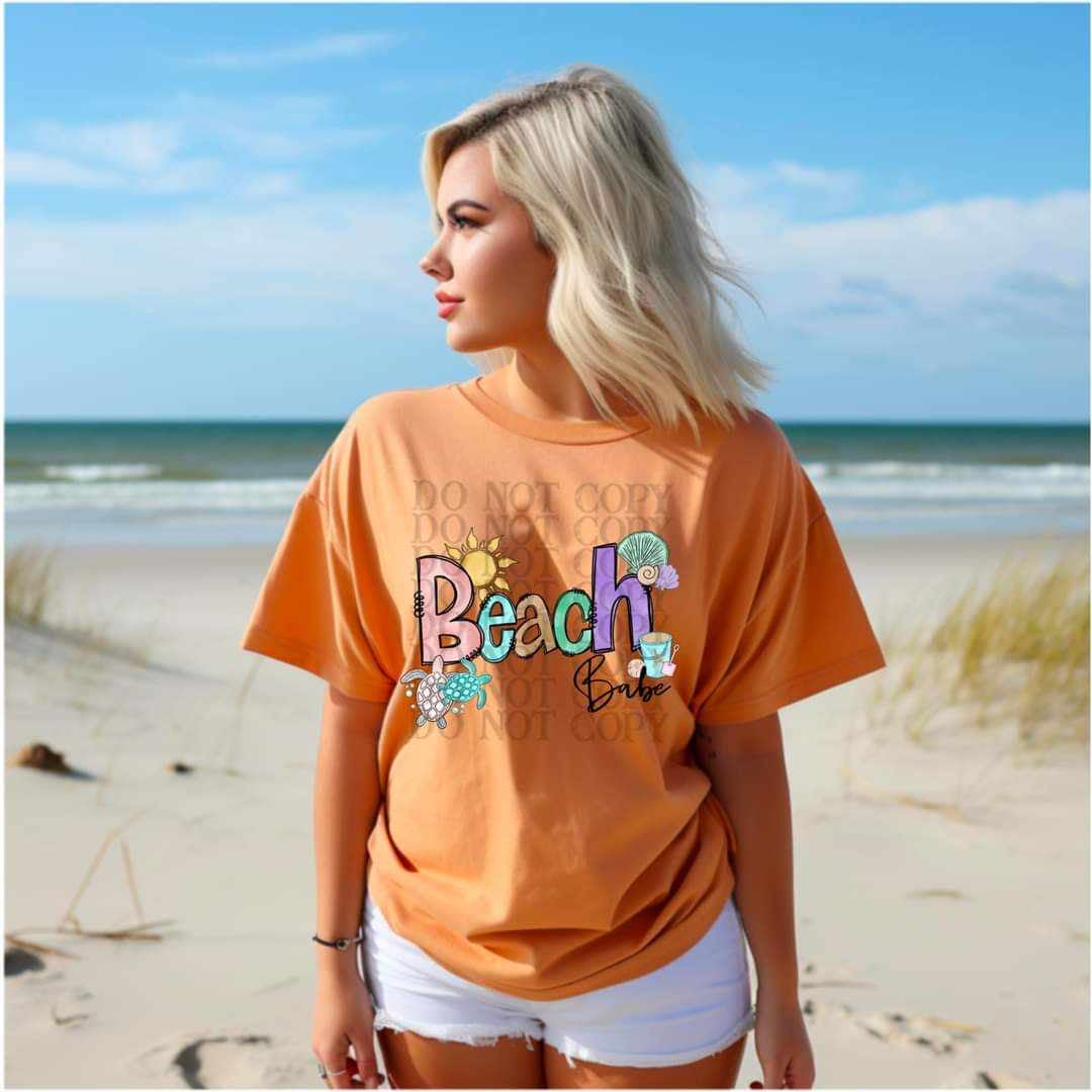 Beach babe beach items (WSD) 29099 DTF transfer