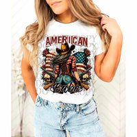 American babe cowgirl (WSD) 29130 DTF transfer