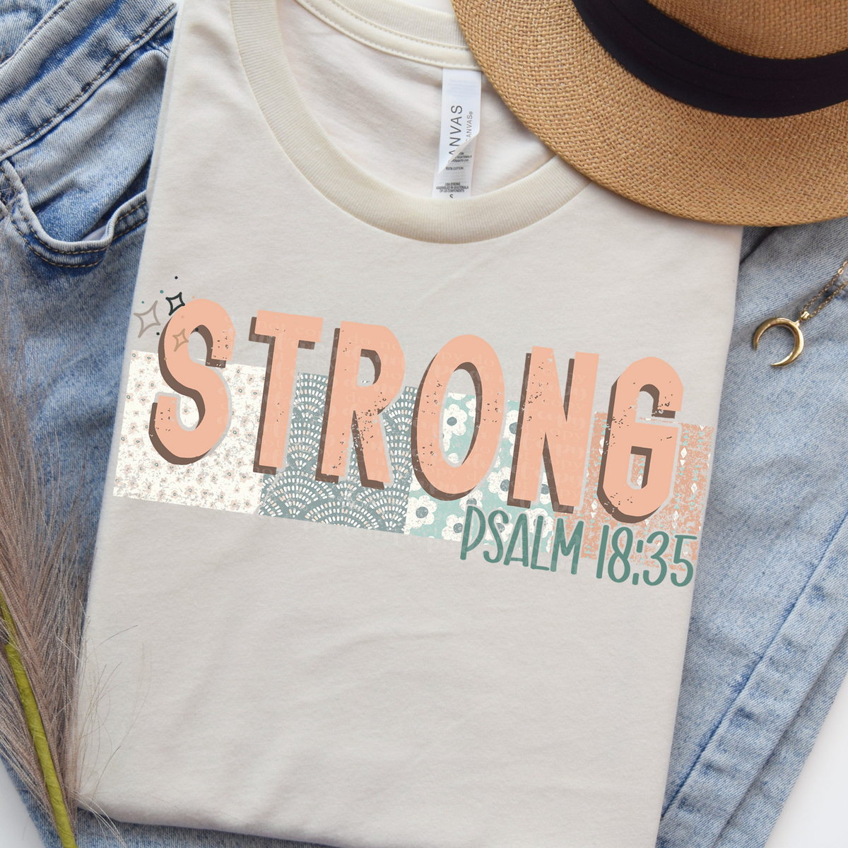 Strong psalm 18:35 (TDD) 39288 DTF transfer