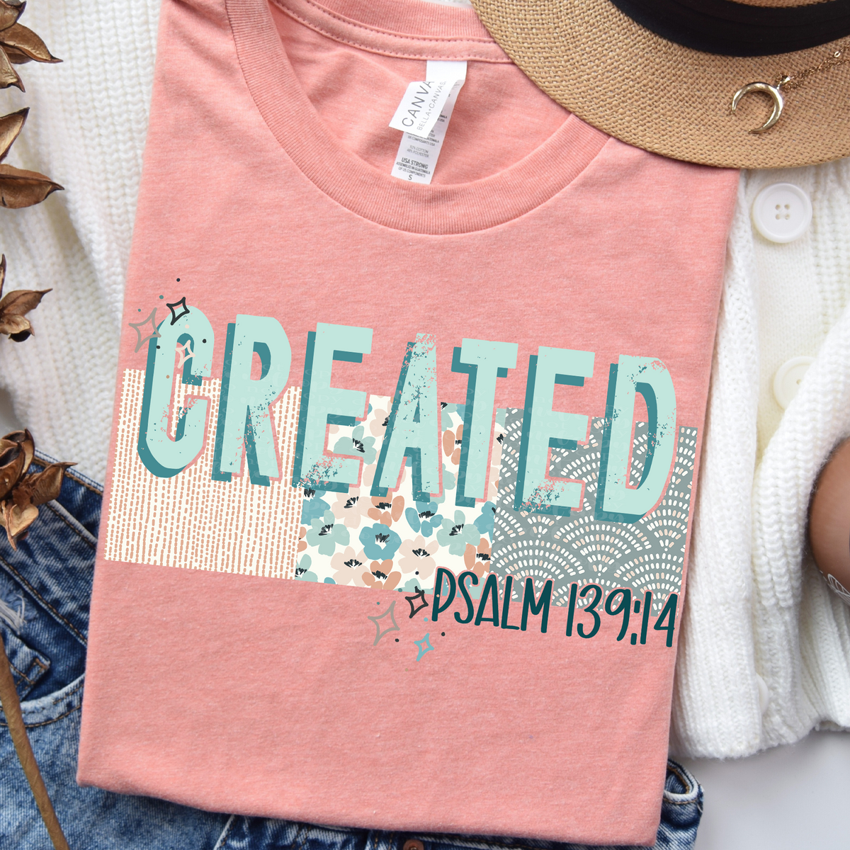 Created psalm 139:14 (TDD) 39285 DTF transfer