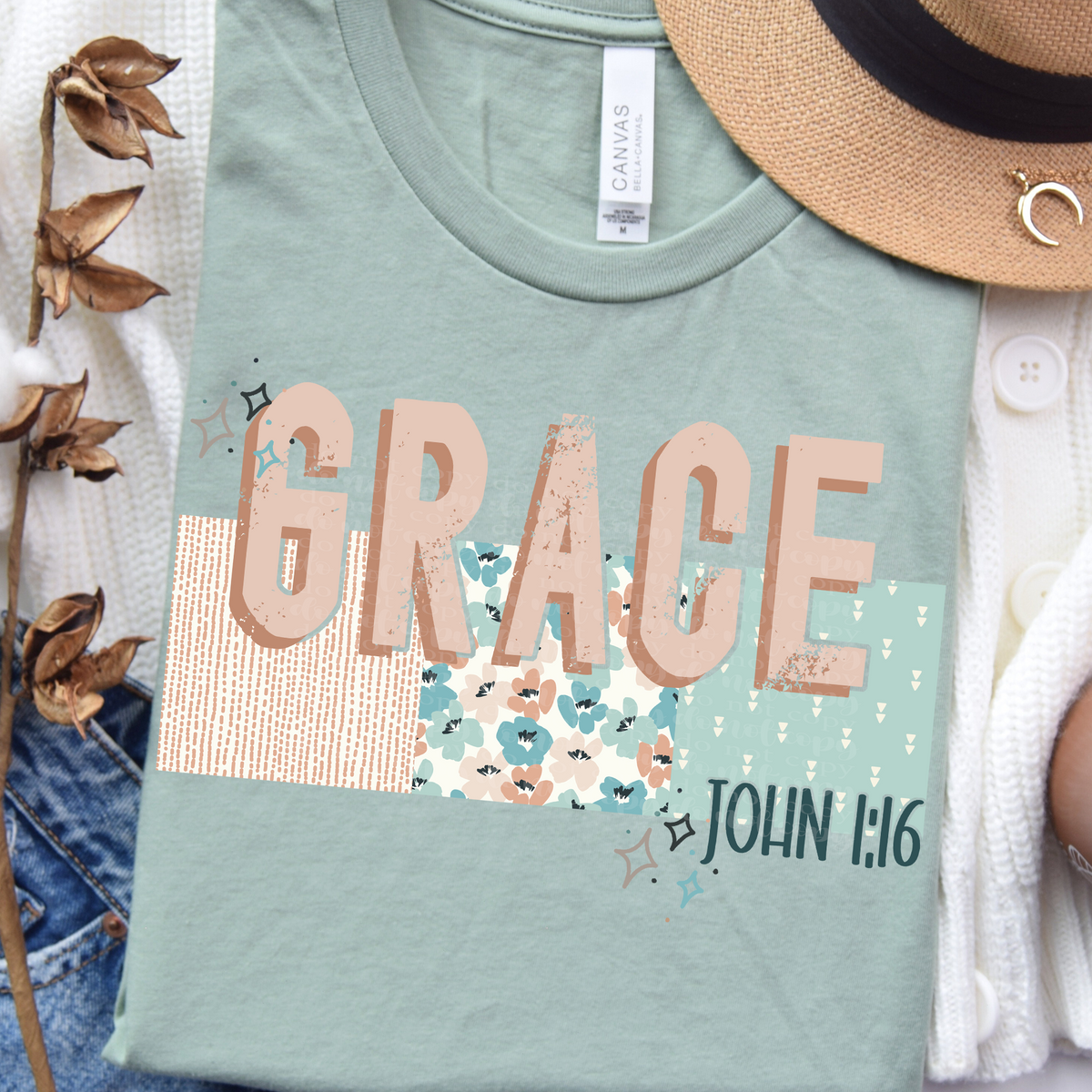 Grace john 1:16 (TDD) 39283 DTF transfer