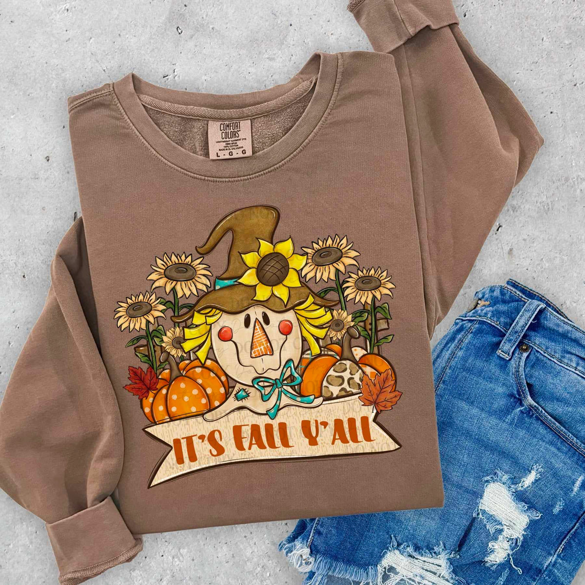 It’s fall y’all scarecrow (ABD) 60768 DTF transfer