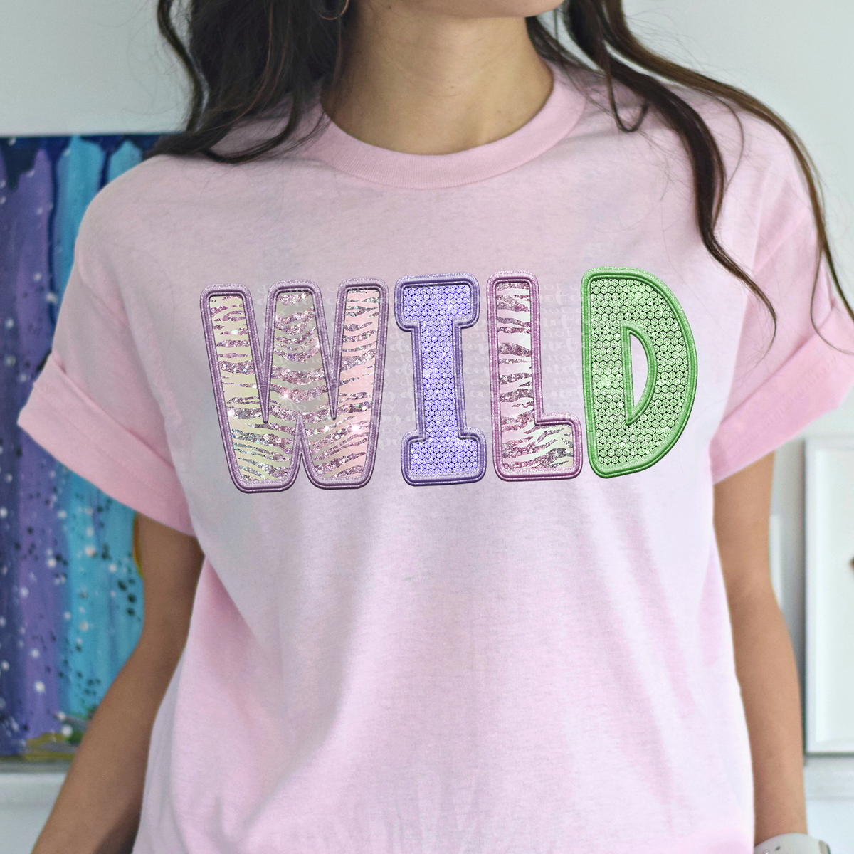 Wild sequin (TDD) 39268 DTF transfer
