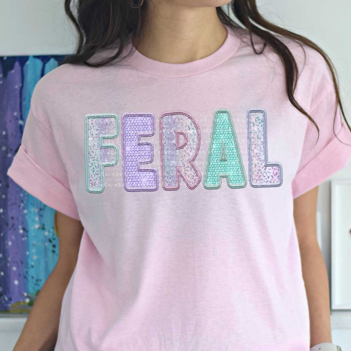 Feral sequin (TDD) 39267 DTF transfer