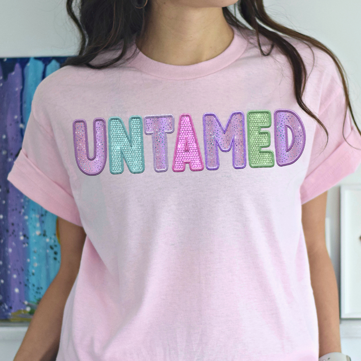 Untamed sequin (TDD) 39266 DTF transfer