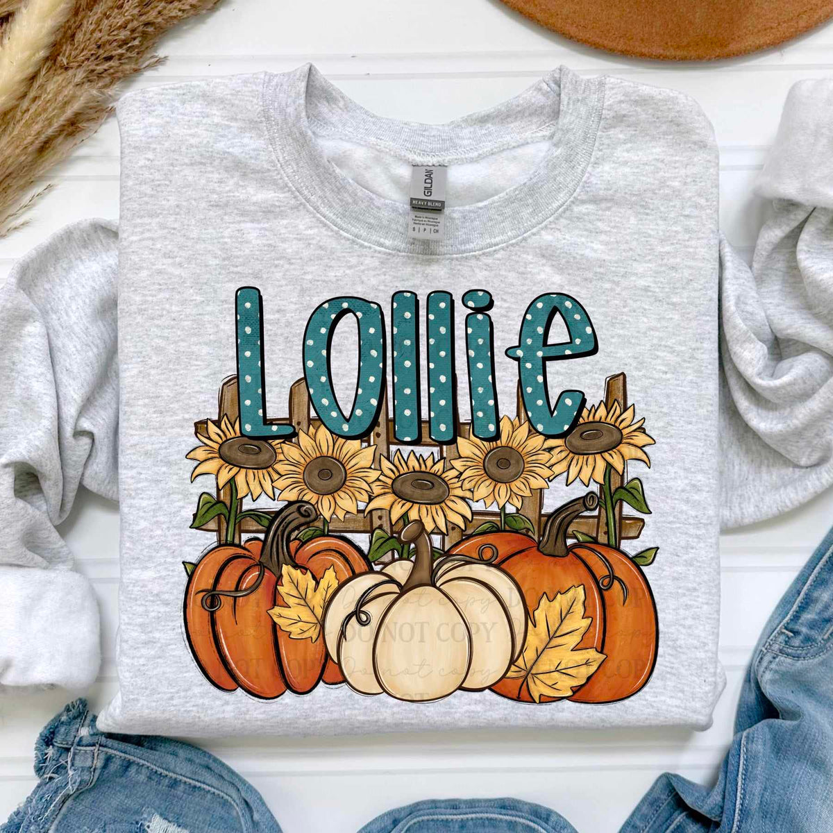 Lollie sunflowers and pumpkins (ABD) 60754 DTF transfer