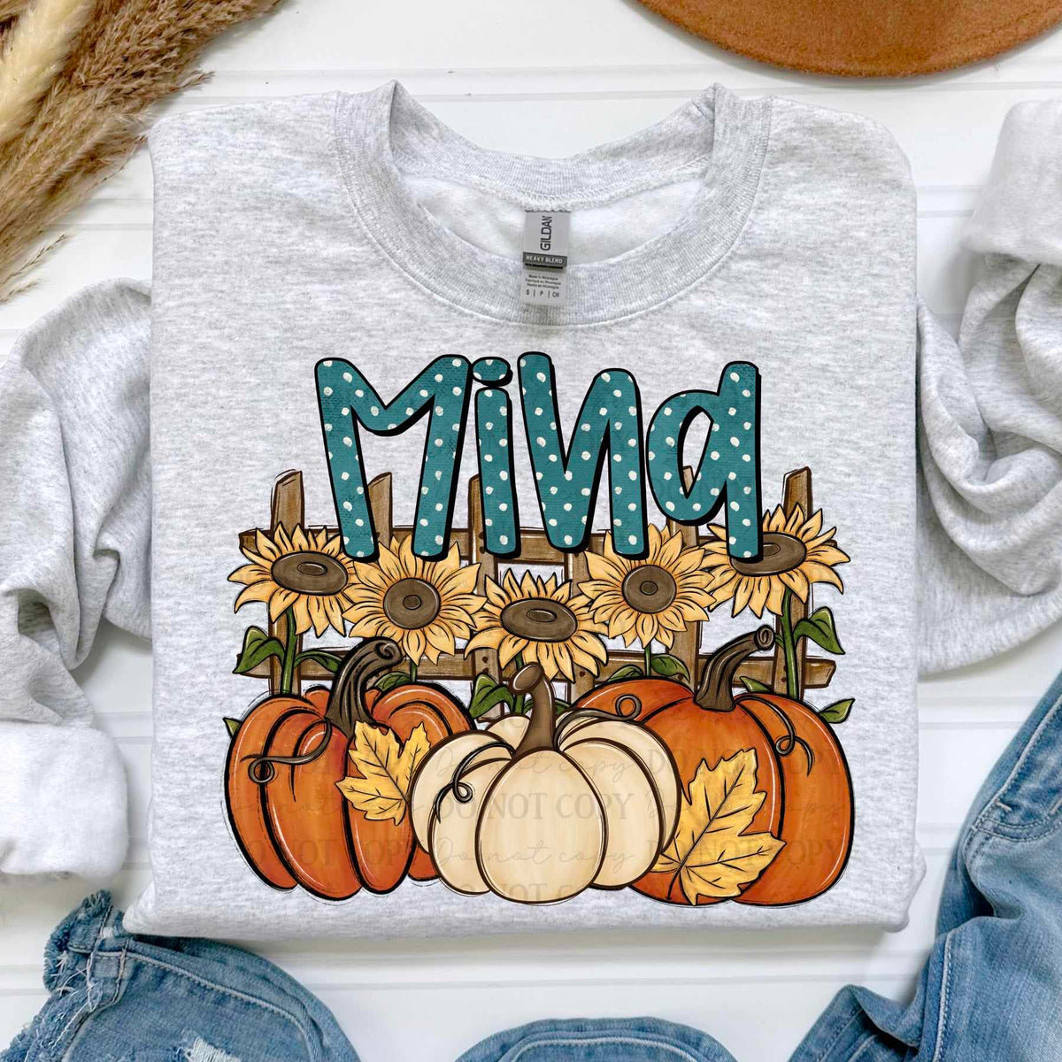 Mina sunflowers and pumpkins (ABD) 60753 DTF transfer