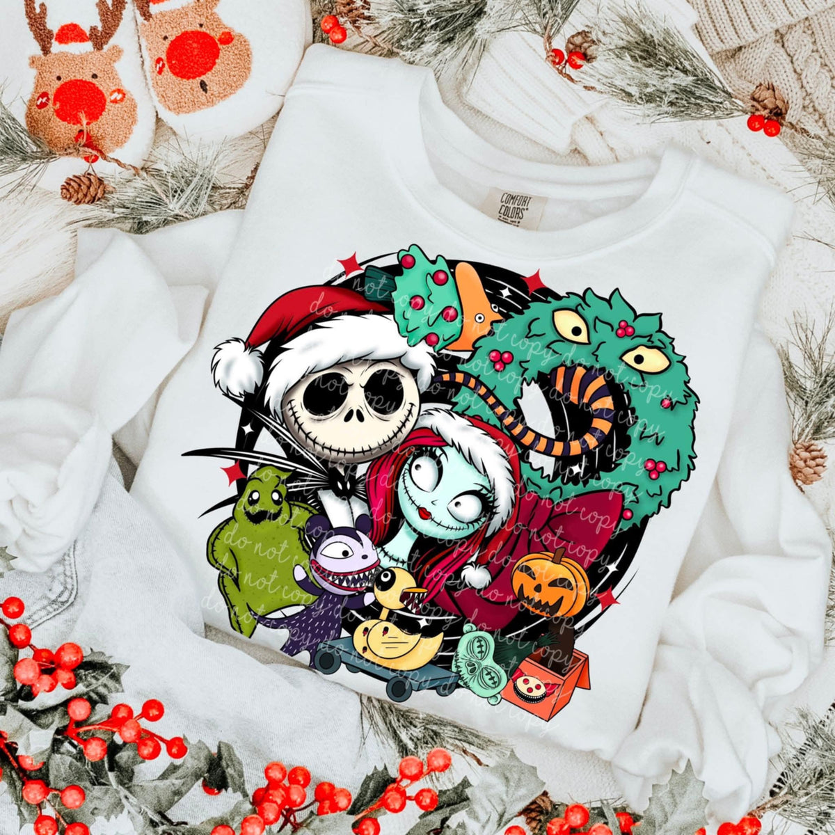 Christmas Nightmare with wreath (MMD) 113170 DTF transfer