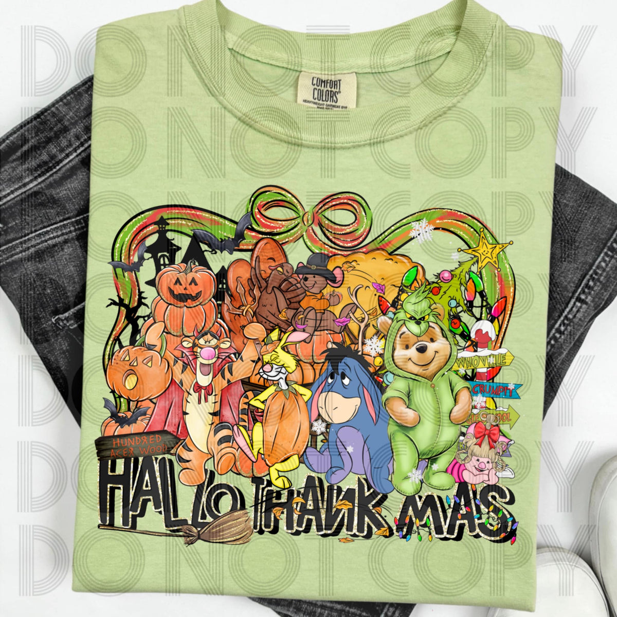 HalloThanksmas bear and friends (renewed) 113164 DTF transfer
