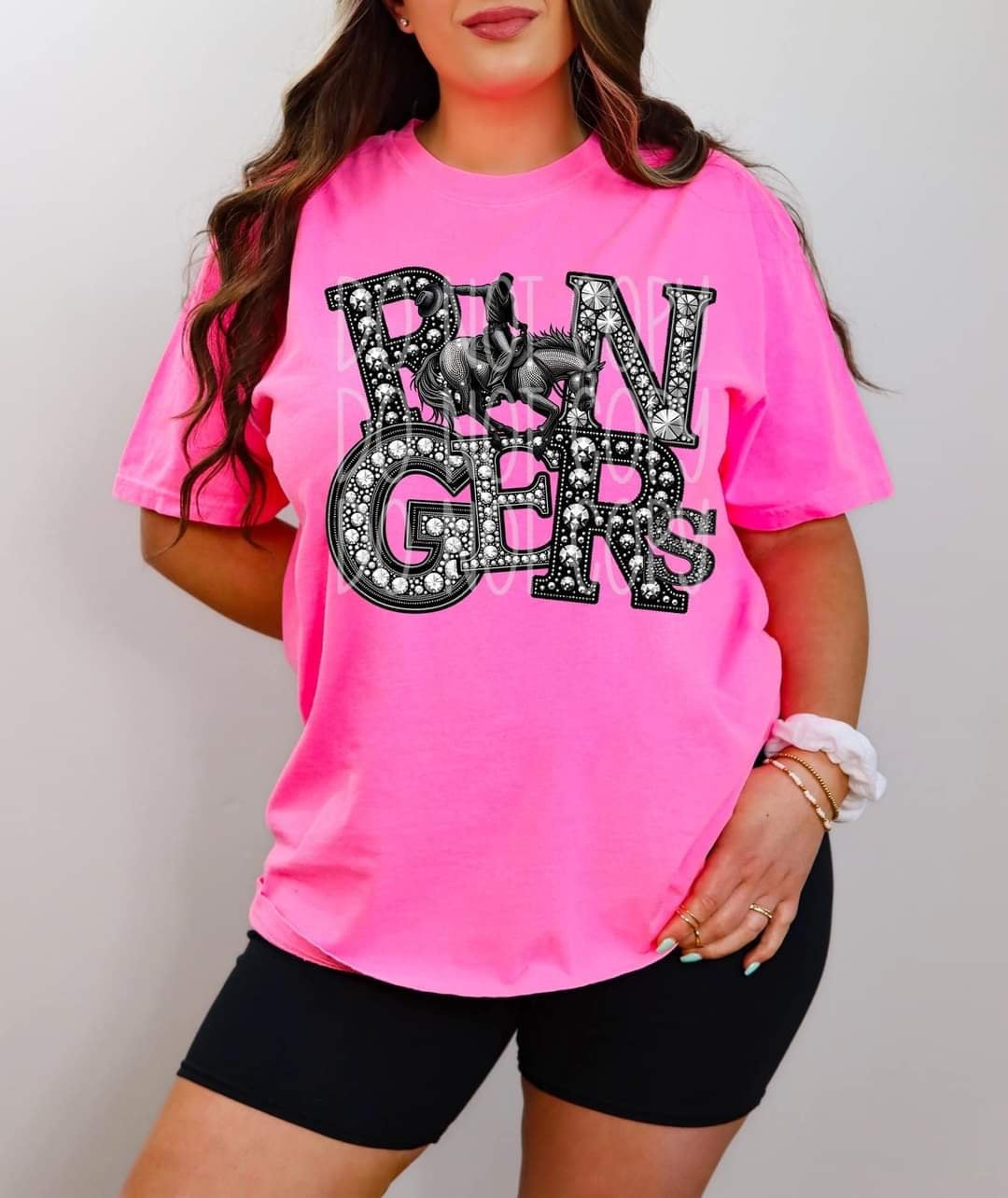 Rangers rhinestones 39394 DTF transfer